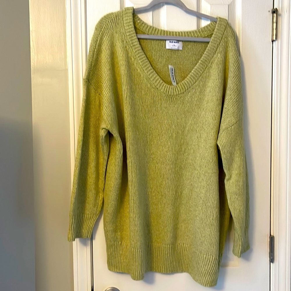 Light green oversized sweater